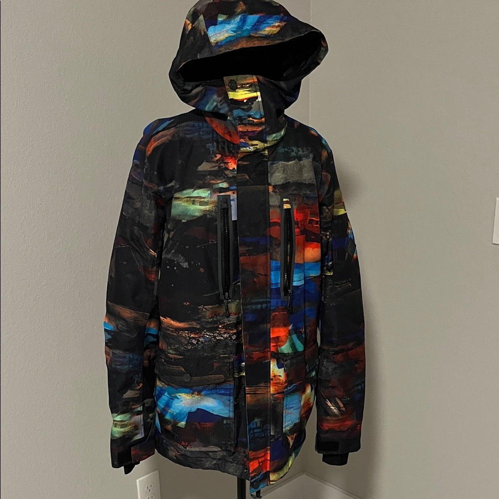 Multicolor Hooded Men's Jacket